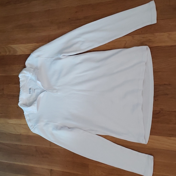 Michael Kors Tops - Michael Kors White 1/4 Zip Long Sleeve Thermal Size Medium
